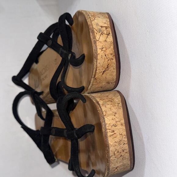 K Jacques St. Tropez Boho Wood Clog Leather Strap Wedge Sandals Brown 7.5-8 39 - Picture 14 of 15